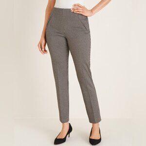 Chico’s So Slimming Juliet Houndstooth Ankle Pants 8 TALL